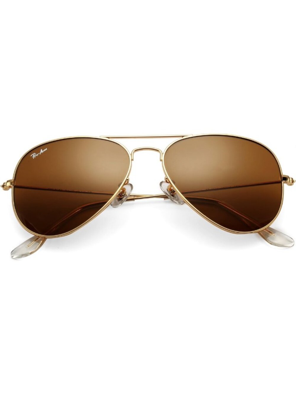 Classic Aviator Sunglasses with Glass Lens, Metal Frame, UV400 Protection for